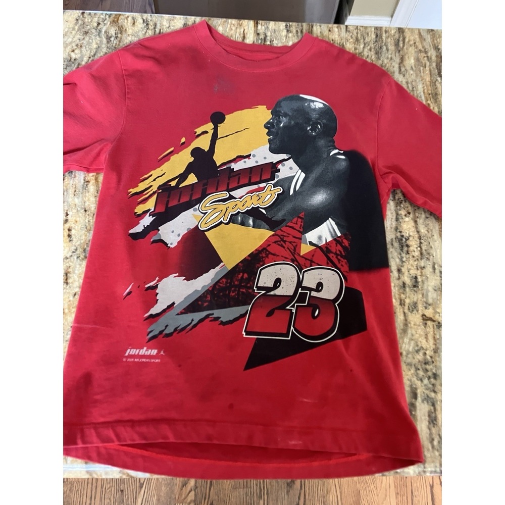 Nike Air Jordan Adult S 1985 Statement Motorsport Shirt Red #23 Basketball Retro